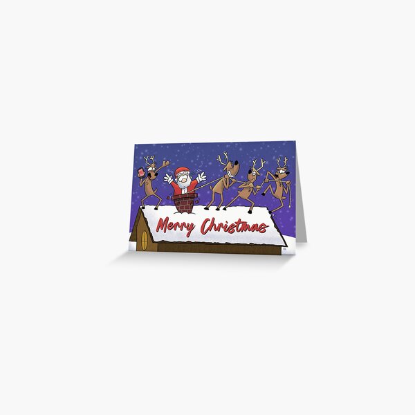 Santa's Stuck! Greeting Card