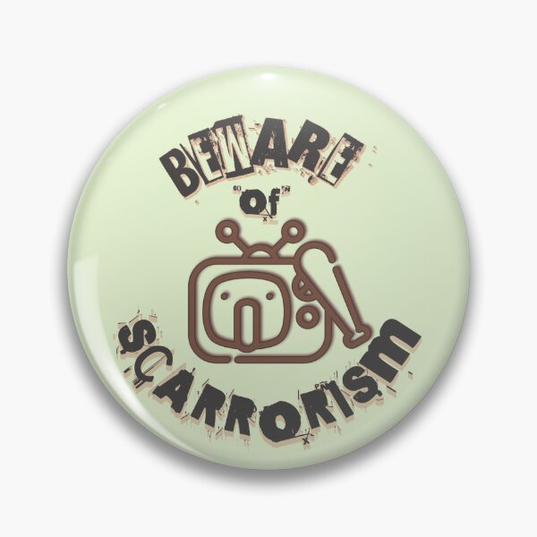 Item preview, Beware of Scarrorism, Dark Letters designed and sold by AychtuoImages.