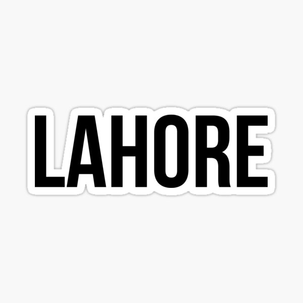 "Lahore" Sticker by kamrankhan Redbubble