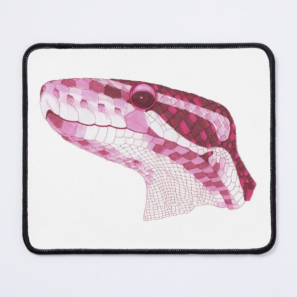 Artikelvorschau, Ballpython-Porträt in Magenta-Tönen entworfen und verkauft von inklets.