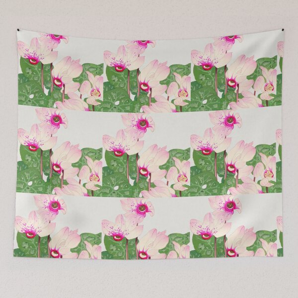 Item preview, Cyclamen designed and sold by VintageArtByIda.