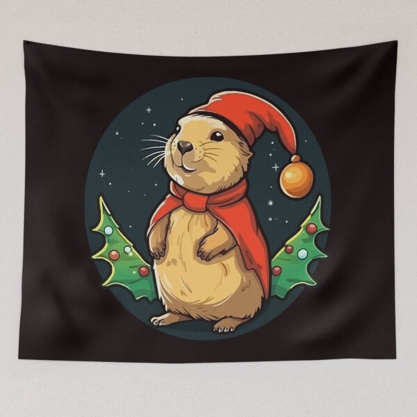 Item preview, Christmas Prairie Dog designed and sold by creativellashop.