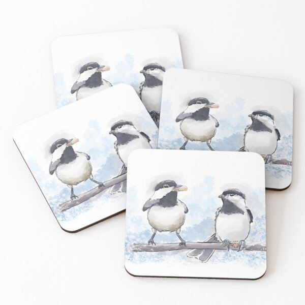 Item preview, Black-capped Chickadees designed and sold by Kim Rausch.