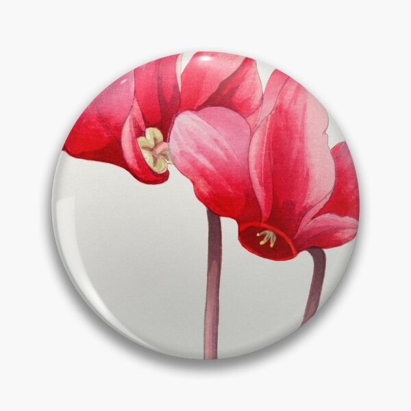 Item preview, Couple of Cyclamen designed and sold by VintageArtByIda.