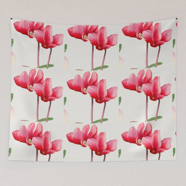Item preview, Couple of Cyclamen designed and sold by VintageArtByIda.