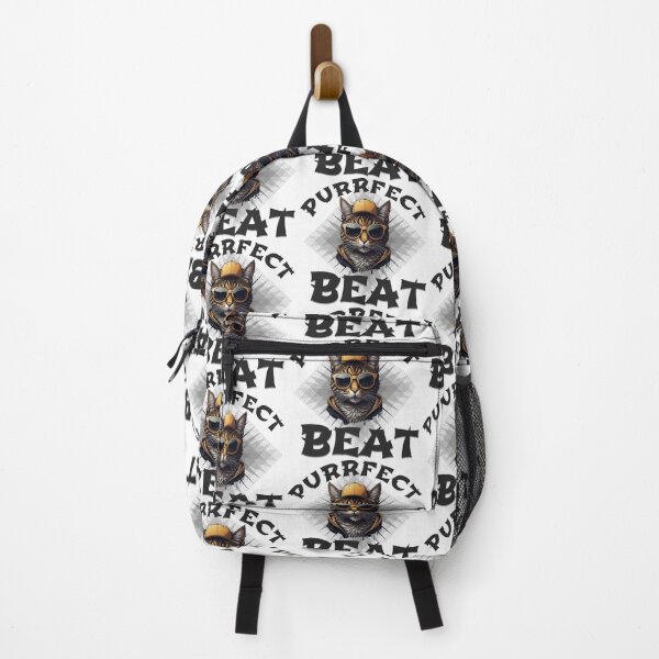 Item preview, Purrfect Beats - Funky Hip-Hop Cat Graphic designed and sold by Hungry-Murphy.