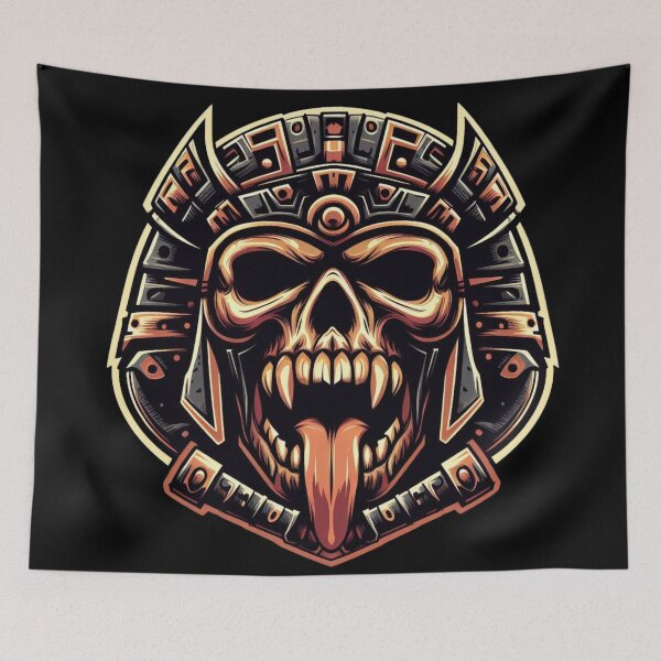 Item preview, Aztec Warrior Skull designed and sold by Mark Cannon.