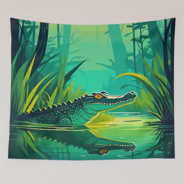 Item preview, Crocodile Artwork designed and sold by WildlifeInc.
