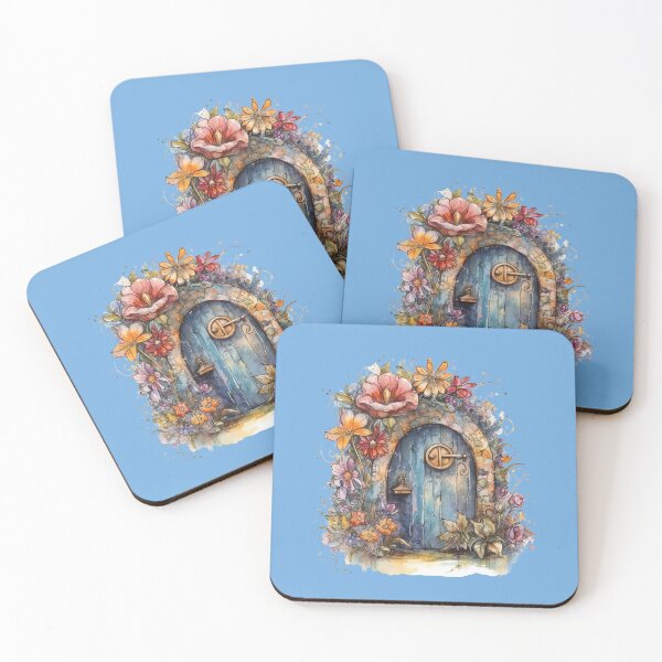 Item preview, Fairy Door With Flowers designed and sold by FlutterbyFairy.