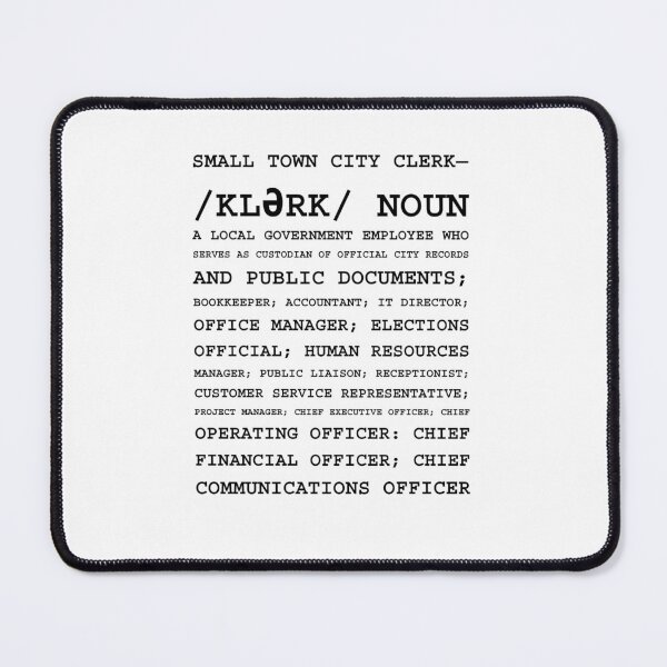 Item preview, City clerk job description  designed and sold by MyWrite.