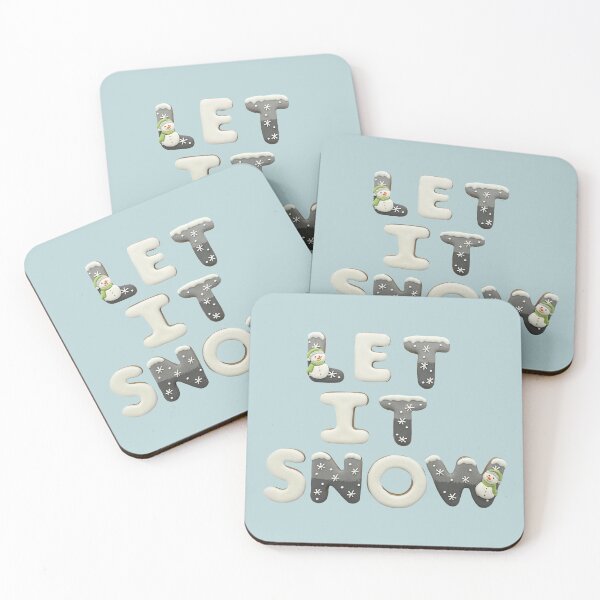 Item preview, Let it snow cookies with little snowmen.  designed and sold by aiko-p.