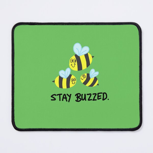 Item preview, Stay Buzzed Buzzy Bees designed and sold by Binky Studio.