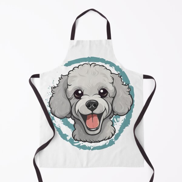 Item preview, Cute Poodle - White, Light Gray designed and sold by wotsthis.