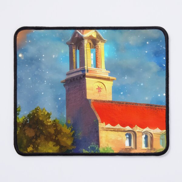 Item preview, A Snowy Day At The Church Steeple designed and sold by Paw's Arts.