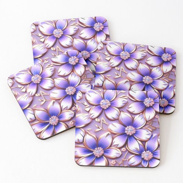 Item preview, Metallic purple floral  designed and sold by Roxburylane.