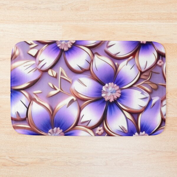 Item preview, Metallic purple floral  designed and sold by Roxburylane.