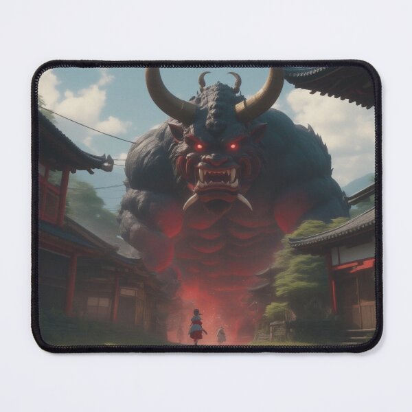 Item preview, Japanese Oni Attacking a Small Village designed and sold by StudioX27.