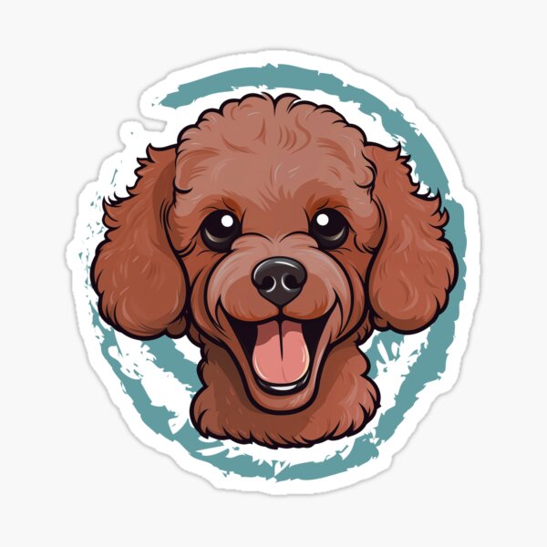 Item preview, Cute Poodle - Ruby Red designed and sold by wotsthis.