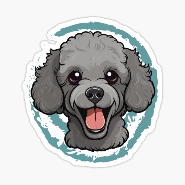 Item preview, Poodle - Gray designed and sold by wotsthis.