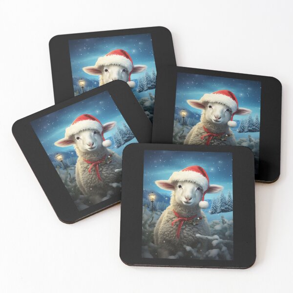 Item preview, Portrait Of A Sheep Wearing A Christmas Hats designed and sold by TorpStore.