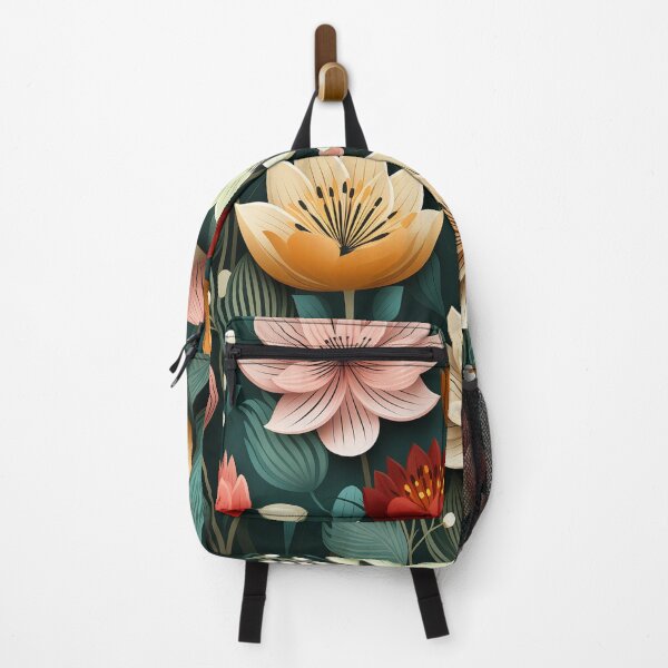 Item preview, The Conic Retro "Scandinavian Floral" Collection #8 designed and sold by DesignVistaHub.