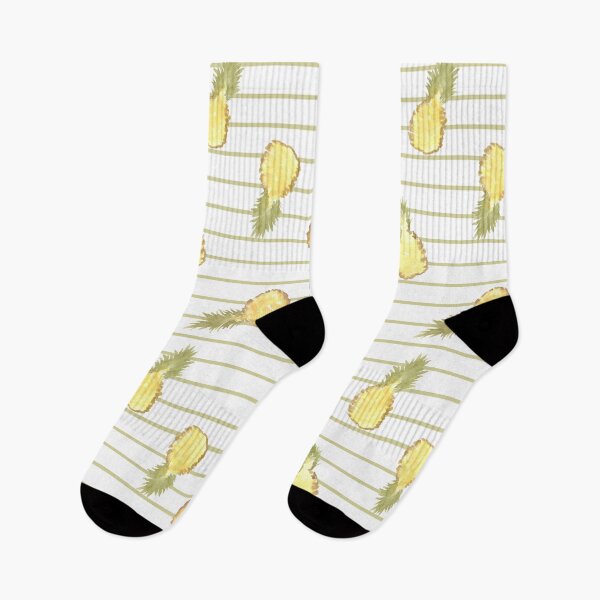Item preview, Watercolor Pineapple Stripes designed and sold by Alexandra  Green.