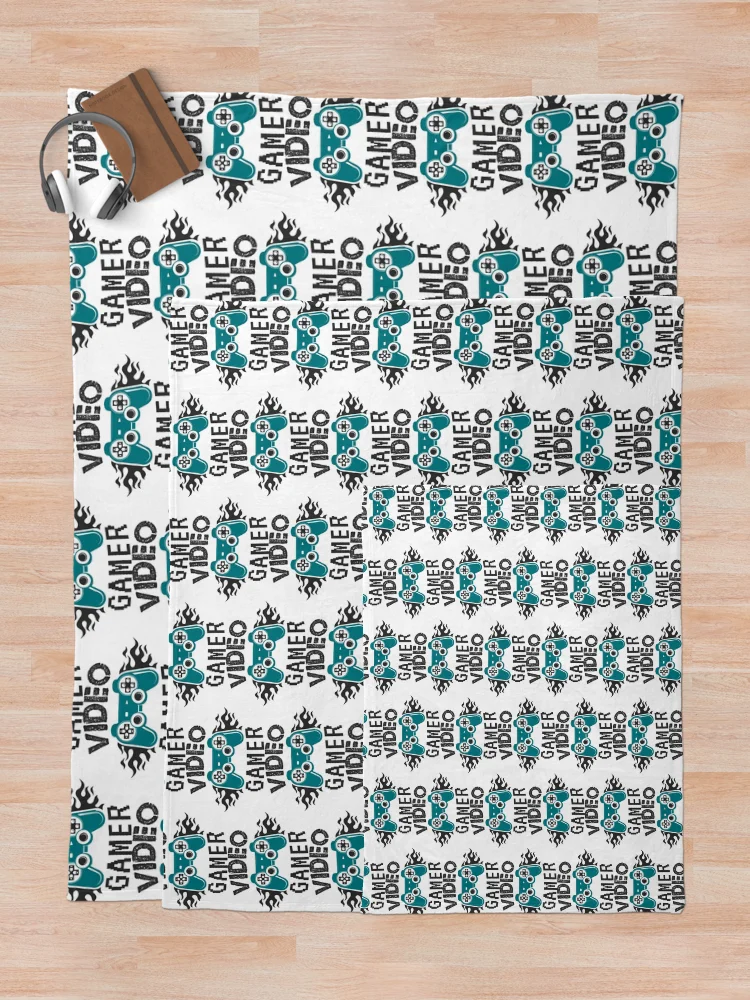 Thumbnail 5 of 6, Throw Blanket, Gaming designed and sold by ROKANDESIGNART.
