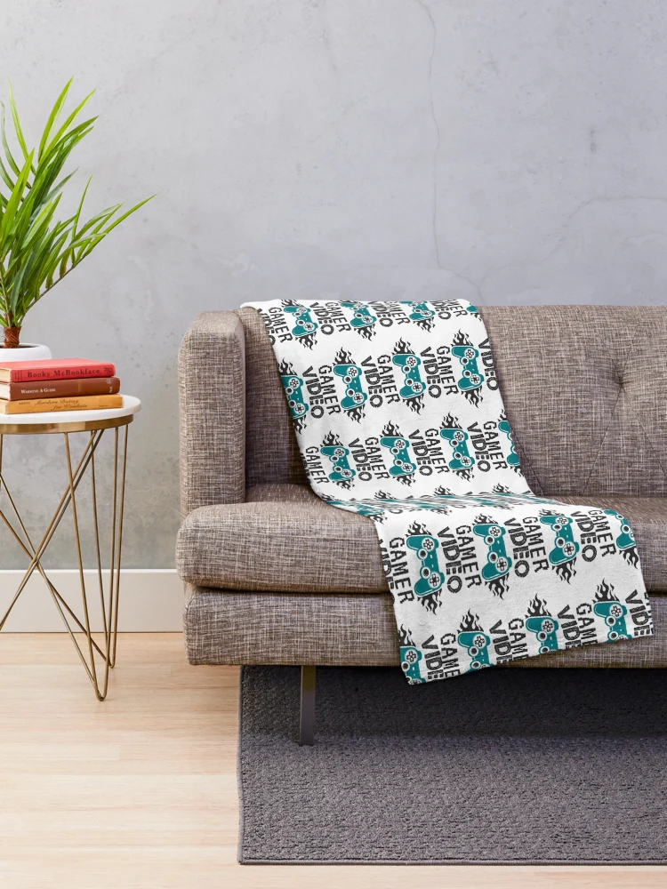 Thumbnail 2 of 6, Throw Blanket, Gaming designed and sold by ROKANDESIGNART.