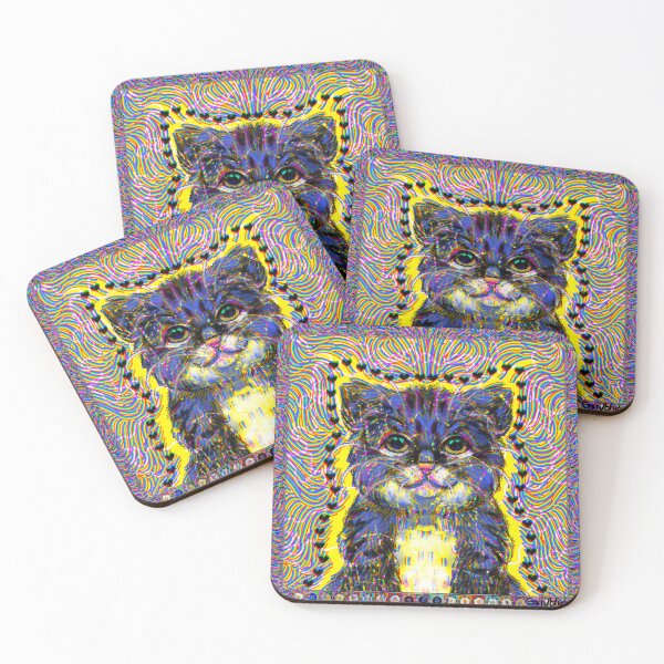 Item preview, psychedelic cat designed and sold by smuthe.