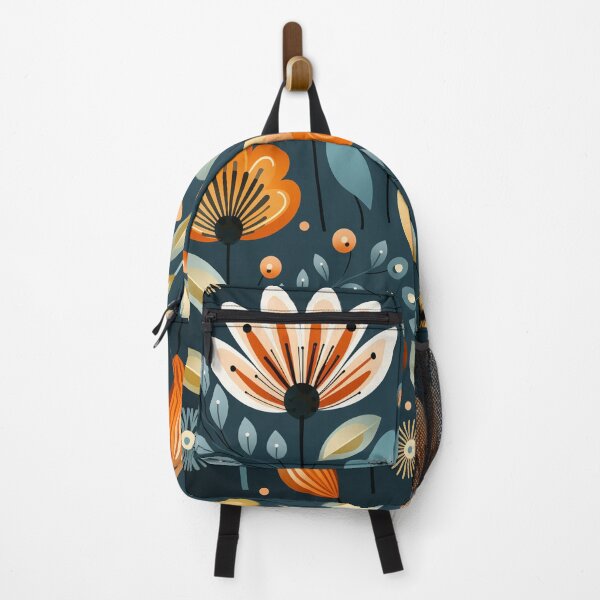 Item preview, The Conic Retro "Scandinavian Floral" Collection #10 designed and sold by DesignVistaHub.
