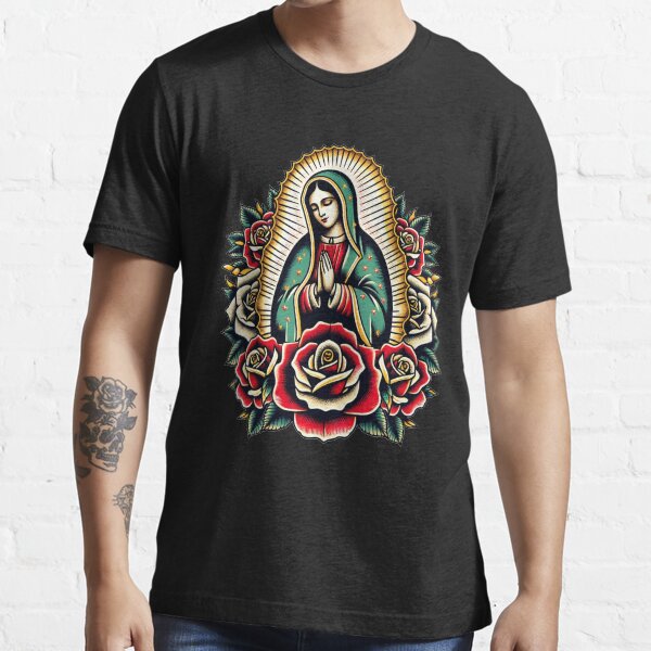 Aperçu de l'œuvre Notre-Dame Virgen De Guadalupe Vierge Marie Florale créée et vendue par HechoEnAztlan.