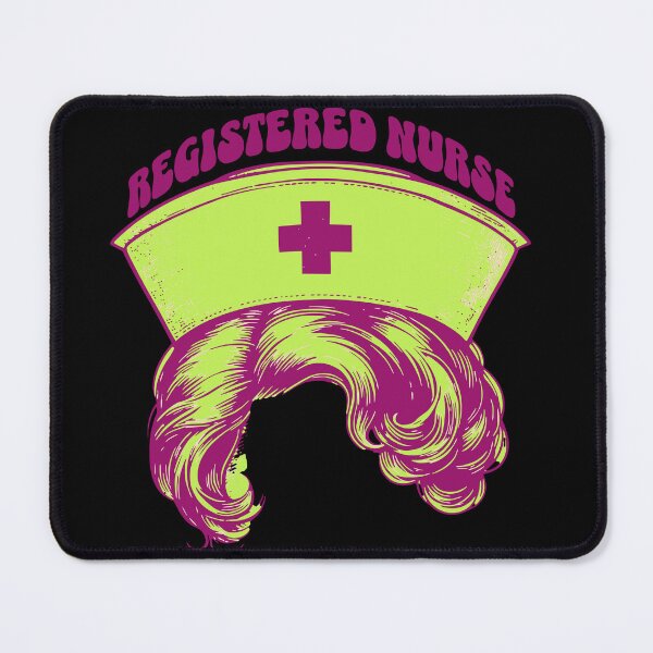 Item preview, Registered Nurse Hat and Hair Retro Colors Vintage Aesthetic Nursing Appreciation Gift for her designed and sold by CORINNE W.