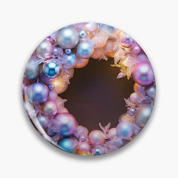 Item preview, colorida corona navideña iridiscente designed and sold by dcrc.