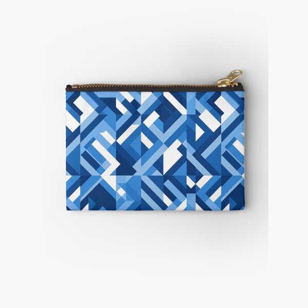 Item preview, Geometric Monochromatic Blue Pattern 3 designed and sold by panchiTWO.
