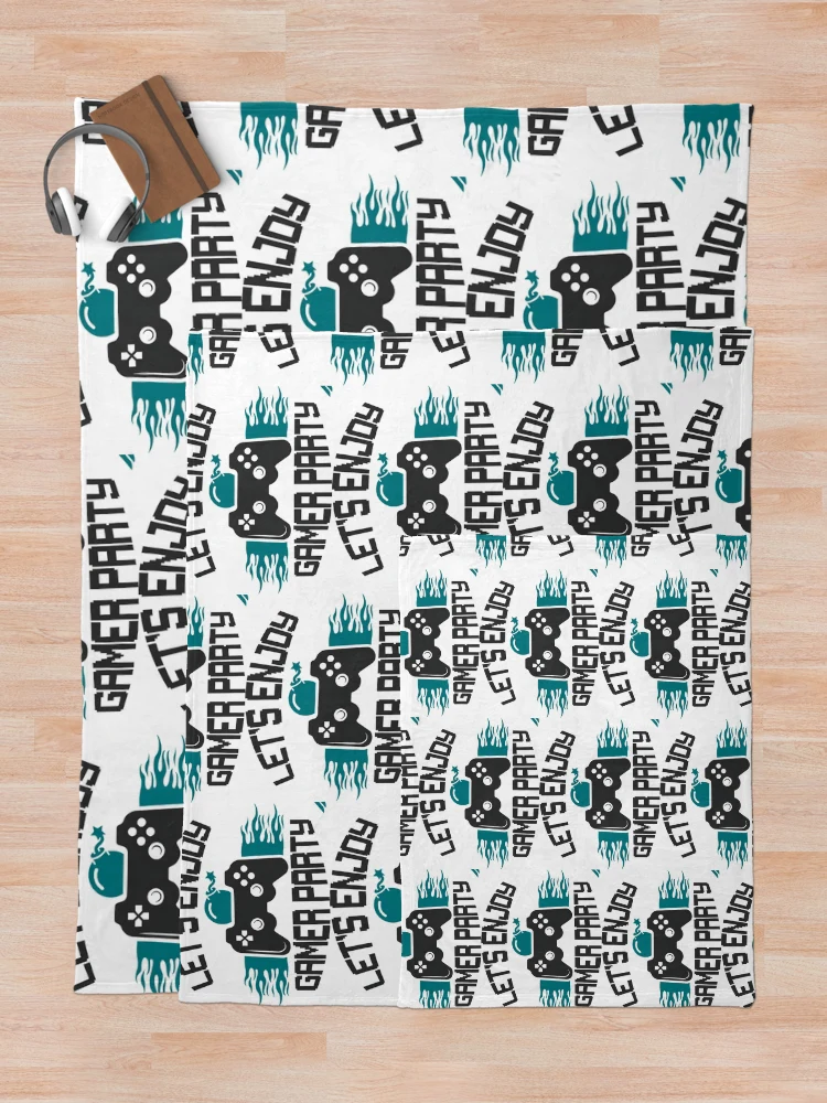 Thumbnail 5 of 6, Throw Blanket, Gaming designed and sold by ROKANDESIGNART.