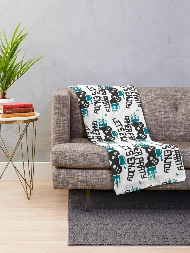 Thumbnail 2 of 6, Throw Blanket, Gaming designed and sold by ROKANDESIGNART.