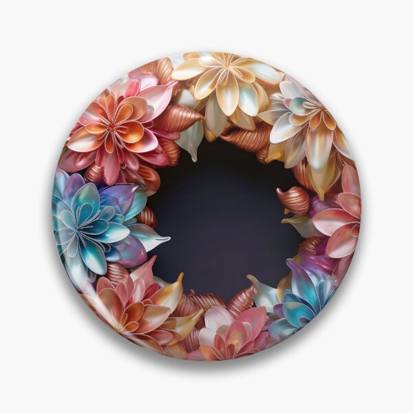 Item preview, colorida corona navideña iridiscente designed and sold by dcrc.