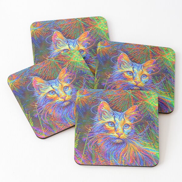 Item preview, Abstractions of abstract abstraction of cat. DeepDream #7782357429183 designed and sold by blackhalt.
