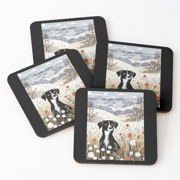 Item preview, Cute Dog In The Middle Of A Flower Field designed and sold by GageStore.