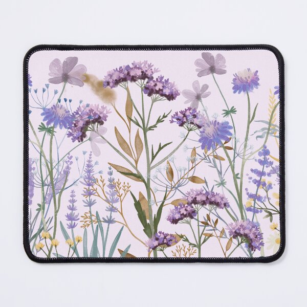 Item preview, Watercolor Purple Wildflower Meadow Garden designed and sold by Nature Hues.