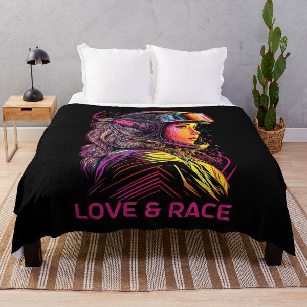 Item preview, Love and Race Woman Helmet Aesthetic Neon designed and sold by halleinstyle.