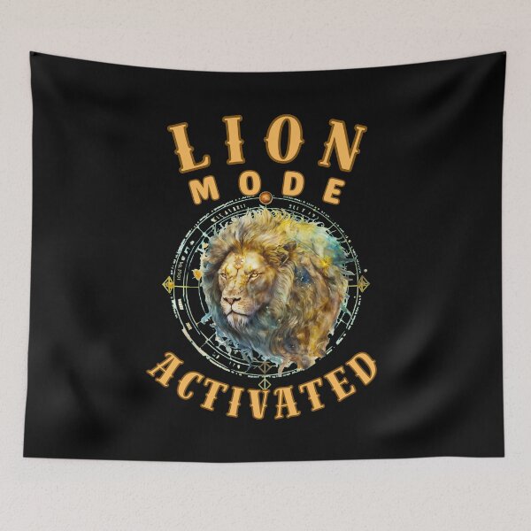Item preview, Lion Mode: Activated. leo sign designed and sold by ZodiacWonders.