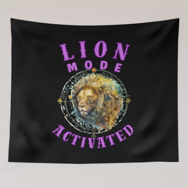 Item preview, Lion Mode: Activated. leo zodiac designed and sold by ZodiacWonders.