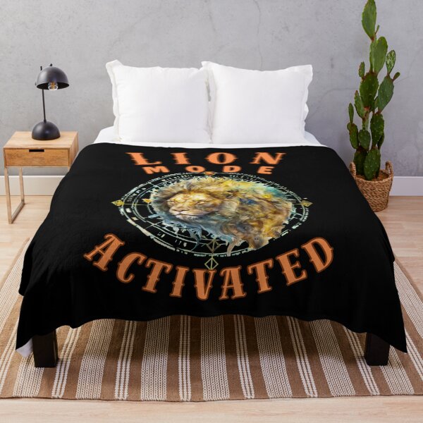 Item preview, Lion Mode: Activated. leo quote designed and sold by ZodiacWonders.