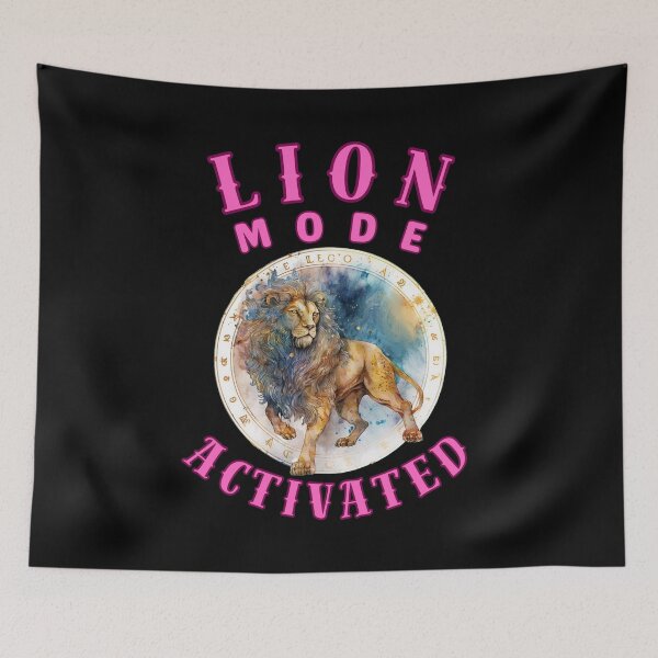 Item preview, Lion Mode: Activated. fire sign designed and sold by ZodiacWonders.