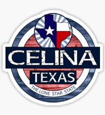 Celina Texas wood circle Sticker