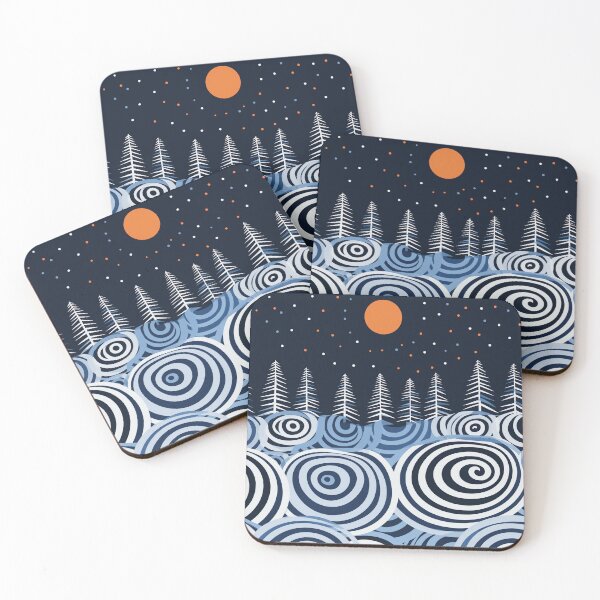 Item preview, Winter Whirl Spirals designed and sold by EnchantArtCo.