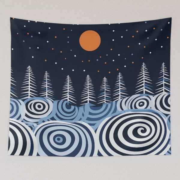 Item preview, Winter Whirl Spirals designed and sold by EnchantArtCo.