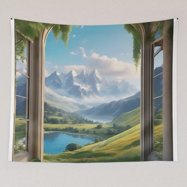 Item preview, Nature view with window frame designed and sold by Jayjaynaenae.