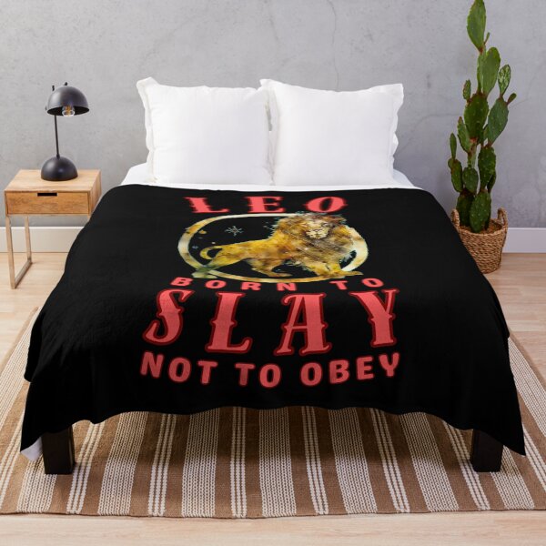 Item preview, Leo: Born To Slay, Not To Obey. leo lovers designed and sold by ZodiacWonders.